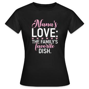 Nana Gifts - Women's T-Shirt - black - Front - AI Model Female 172 dark (172cm)