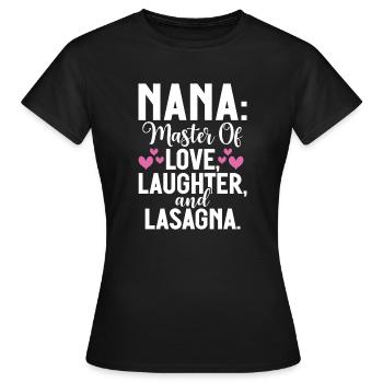 Nana Gifts - Women's T-Shirt - black - Front - AI Model Female 172 dark (172cm)