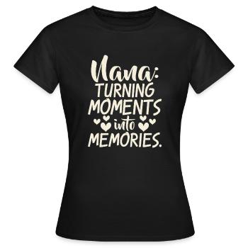 Cadeaux Nana - T-shirt Femme - noir - Devant - AI Model Female 172 dark (172cm)