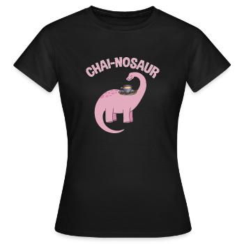 Thé Chai Masala Chai - T-shirt Femme - noir - Devant - AI Model Female 172 dark (172cm)