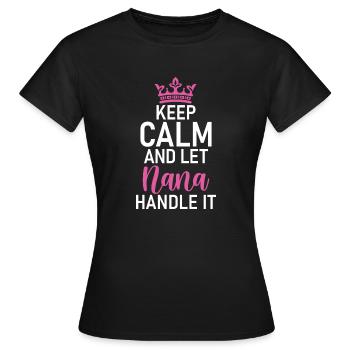 Nana Gifts - Women's T-Shirt - black - Front - AI Model Female 172 dark (172cm)