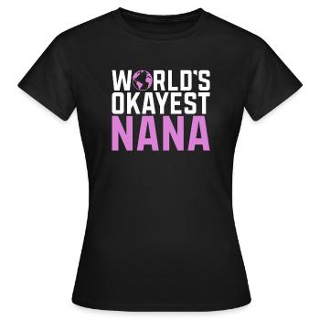 Cadeaux Nana - T-shirt Femme - noir - Devant - AI Model Female 172 dark (172cm)