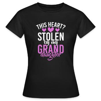 Granddaughter Gifts - Women's T-Shirt - black - Front - AI Model Female 172 dark (172cm)