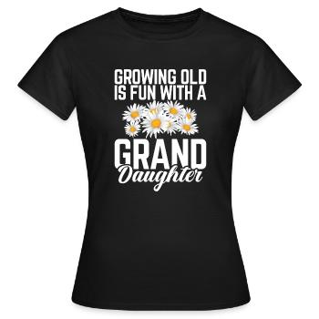 Granddaughter Gifts - Women's T-Shirt - black - Front - AI Model Female 172 dark (172cm)