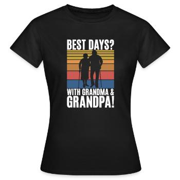 Granddaughter Gifts - Women's T-Shirt - black - Front - AI Model Female 172 dark (172cm)