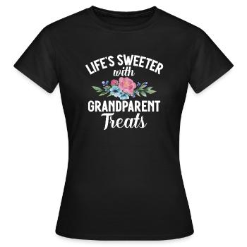 Granddaughter Gifts - Women's T-Shirt - black - Front - AI Model Female 172 dark (172cm)