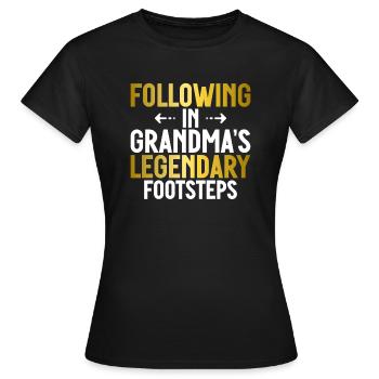 Granddaughter Gifts - Women's T-Shirt - black - Front - AI Model Female 172 dark (172cm)