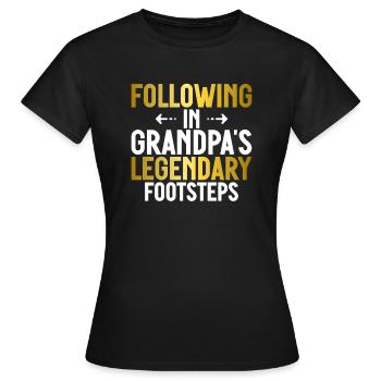 Granddaughter Gifts - Women's T-Shirt - black - Front - AI Model Female 172 dark (172cm)
