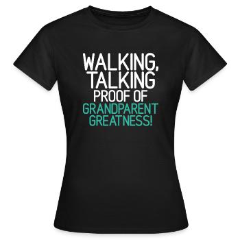 Granddaughter Gifts - Women's T-Shirt - black - Front - AI Model Female 172 dark (172cm)
