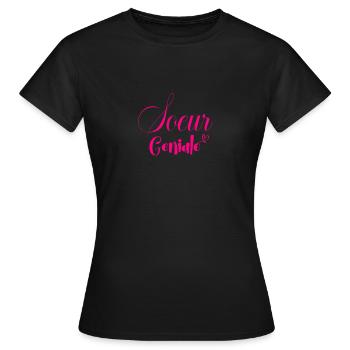 Soeur Geniale - T-shirt Femme - noir - Devant - AI Model Female 172 dark (172cm)