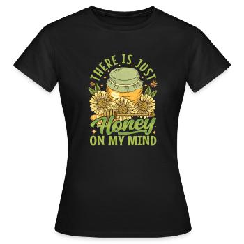Juste du miel dans mon - Amoureux des abeilles - T-shirt Femme - noir - Devant - AI Model Female 172 dark (172cm)