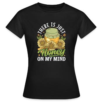 Juste du miel dans mon - Amoureux des abeilles - T-shirt Femme - noir - Devant - AI Model Female 172 dark (172cm)