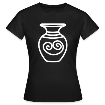 Humour pots de Poterie - T-shirt Femme - noir - Devant - AI Model Female 172 dark (172cm)