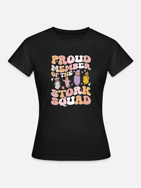 Krankenschwester Baby Entbindungsschwester - Frauen T-Shirt - Schwarz