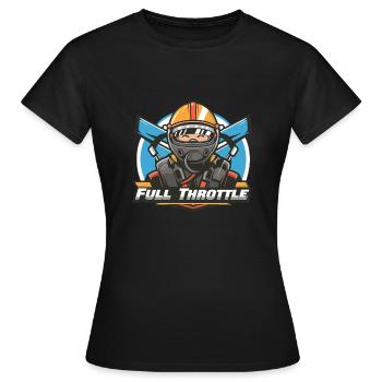 PILOTES DE VOITURES DE COURSE - T-shirt Femme - noir - Devant - AI Model Female 172 dark (172cm)