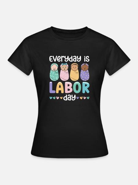 Krankenschwester Baby Entbindungsschwester - Frauen T-Shirt - Schwarz