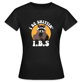 Sensibilisation au SCI raton laveur Je suis une blague sur les toilettes de Shittin - T-shirt Femme - noir - Devant - AI Model Female 172 dark (172cm)