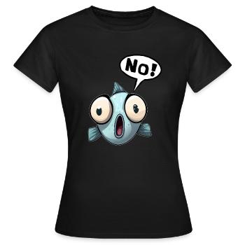 NO Anti bä(h) igitt iihhh pfui - Women's T-Shirt - black - Front - AI Model Female 172 dark (172cm)