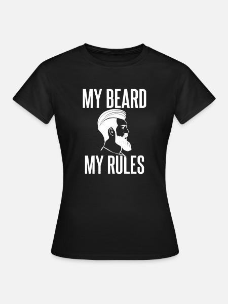 Giftidea Beard Men - Frauen T-Shirt - Schwarz
