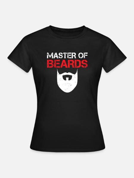 Giftidea Beard Men - Frauen T-Shirt - Schwarz