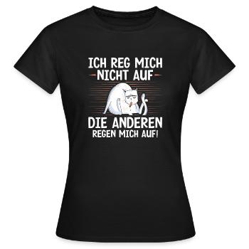 Je ne m’énerve pas, les autres m’énervent - T-shirt Femme - noir - Devant - AI Model Female 172 dark (172cm)
