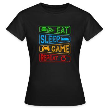 Gamer Duty ruft die Gaming-Legende Ihres Spiels an - Frauen T-Shirt - Schwarz - Vorne - AI Model Female 172 dark (172cm)