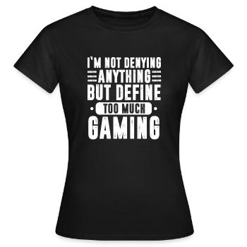 Lustige Videospiele Gaming-Design Adult Gamer Gaming - Frauen T-Shirt - Schwarz - Vorne - AI Model Female 172 dark (172cm)