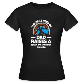 Speech therapist, speech therapist, speech therapist - Women's T-Shirt - black - Front - AI Model Female 172 dark (172cm)