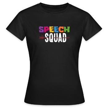 Speech therapist, speech therapist, speech therapist - Women's T-Shirt - black - Front - AI Model Female 172 dark (172cm)