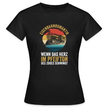 Model Railroad Model Train Train Railroad Railroad Railroad Railroad Model Train Model Train Model T - Women's T-Shirt - black - Front - AI Model Female 172 dark (172cm)