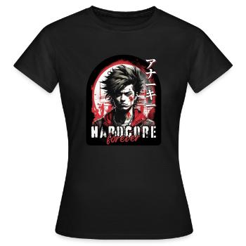 Hardcore für immer! - Frauen T-Shirt - Schwarz - Vorne - AI Model Female 172 dark (172cm)