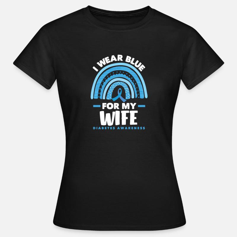 T1D Diabetes Type 1 Diabetic Gift - Women's T-Shirt - black