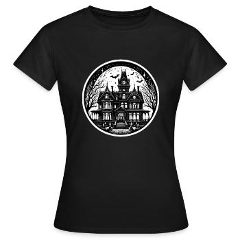 Mysterious Mansion - Women's T-Shirt - black - Front - AI Model Female 172 dark (172cm)