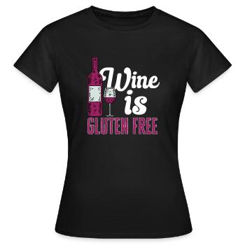 Sans gluten Intolérance au gluten - T-shirt Femme - noir - Devant - AI Model Female 172 dark (172cm)