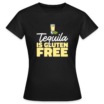 Sans gluten Intolérance au gluten - T-shirt Femme - noir - Devant - AI Model Female 172 dark (172cm)