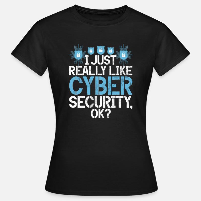 Cyber security hacker hacking - Women's T-Shirt - black