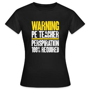 Professeur d’éducation physique Professeur d’éducation physique - T-shirt Femme - noir - Devant - AI Model Female 172 dark (172cm)