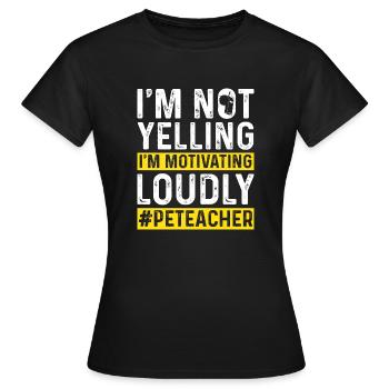 Professeur d’éducation physique Professeur d’éducation physique - T-shirt Femme - noir - Devant - AI Model Female 172 dark (172cm)