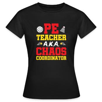 Professeur d’éducation physique Professeur d’éducation physique - T-shirt Femme - noir - Devant - AI Model Female 172 dark (172cm)