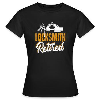 Locksmith Retired Locksmith - Women's T-Shirt - black - Front - AI Model Female 172 dark (172cm)