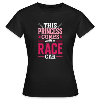 Lustiges Autorennen Auto Rennen Geschenk - Frauen T-Shirt - Schwarz - Vorne - AI Model Female 172 dark (172cm)