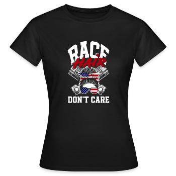 Lustiges Autorennen Auto Rennen Geschenk - Frauen T-Shirt - Schwarz - Vorne - AI Model Female 172 dark (172cm)