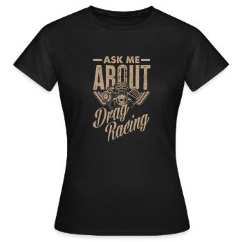 Lustiges Autorennen Auto Rennen Geschenk - Frauen T-Shirt - Schwarz - Vorne - AI Model Female 172 dark (172cm)