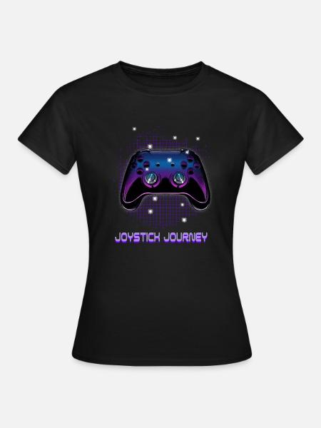 Gamers Video Gaming Geek Console Game Controller - Frauen T-Shirt - Schwarz