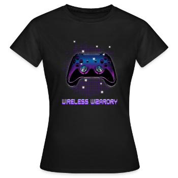 Gamers Video Gaming Geek Console Game Controller - Frauen T-Shirt - Schwarz - Vorne - AI Model Female 172 dark (172cm)