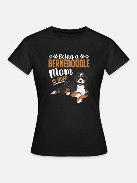 Bernedoodle Hund - Frauen T-Shirt - Schwarz