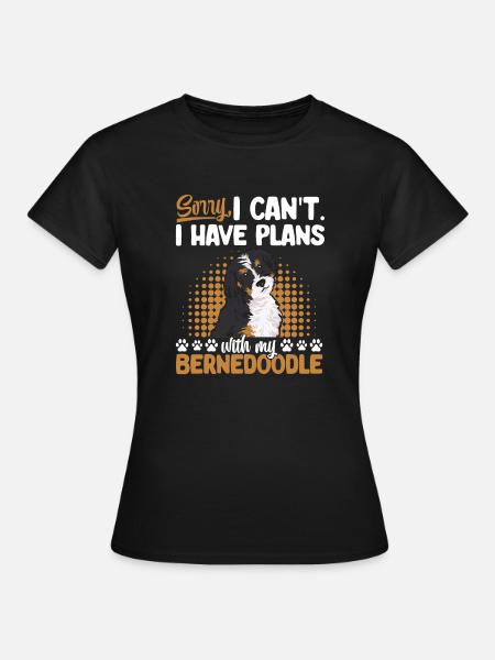 Bernedoodle Hund - Frauen T-Shirt - Schwarz