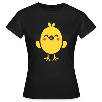poussin - T-shirt Femme - noir - Devant - AI Model Female 172 dark (172cm)