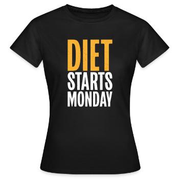 Cadeaux de graisse drôles - T-shirt Femme - noir - Devant - AI Model Female 172 dark (172cm)