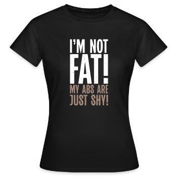 Cadeaux de graisse drôles - T-shirt Femme - noir - Devant - AI Model Female 172 dark (172cm)